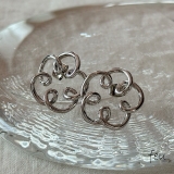シルバー | ピアス モチーフ お花 | feu