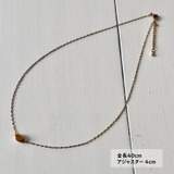 サージカルステンレス ショートネックレス 上品 | feu | 詳細画像4 