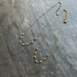 2連ネックレス 樹脂パール 上品 | feu | 詳細画像2 