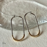 ゴールド | ピアス フープ ロング | feu