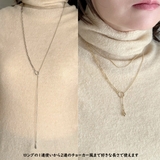 ロングネックレス 2種チェーン トレンド | feu | 詳細画像12 