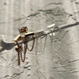 サージカルステンレスチェーンピアス 華奢 エレガント | feu | 詳細画像14 