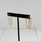 サージカルステンレスチェーンピアス 華奢 エレガント | feu | 詳細画像5 