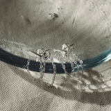 シルバー | サージカルステンレスチェーンピアス 華奢 エレガント | feu