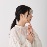 サージカルステンレスフープピアス アレルギー対応素材 天然石 | feu | 詳細画像11