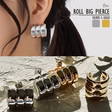 ボリュームフープピアス アクセント アイキャッチ | feu | 詳細画像1 