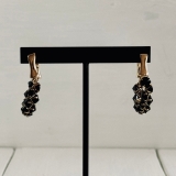 ブラックフープピアス ストーン トレンド | feu | 詳細画像6