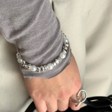 サージカルステンレス ブレスレット バングル | feu | 詳細画像11 