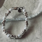 ホワイト | サージカルステンレス ブレスレット バングル | feu