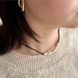 革ひも レザー チョーカーネックレス | feu | 詳細画像3 