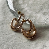 ゴールド | ピアス アクセントデザイン フープ | feu