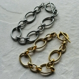 サージカルステンレス チェーンブレスレット おおぶり | feu | 詳細画像3 