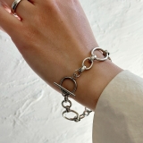 サージカルステンレス チェーンブレスレット おおぶり | feu | 詳細画像9 