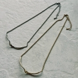 ショートネックレス ニュアンスパーツ ボールチェーン | feu | 詳細画像15 