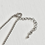 ショートネックレス ニュアンスパーツ ボールチェーン | feu | 詳細画像5 