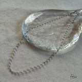 シルバー | ショートネックレス ボールチェーン シルバーゴールド | feu