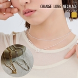 ロングネックレス マンテル Y字 | feu | 詳細画像1 