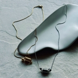 サージカルステンレス チェーンネックレス 天然石 | feu | 詳細画像2 