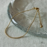 ゴールド | サージカルステンレス ブレスレット アレルギー対応素材 | feu