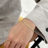 チェーンブレスレット Y2Kファッション ハートチェーン | feu | 詳細画像11 