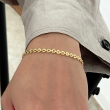 チェーンブレスレット Y2Kファッション ハートチェーン | feu | 詳細画像12 