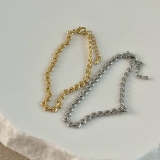 チェーンブレスレット Y2Kファッション ハートチェーン | feu | 詳細画像13 