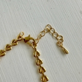 チェーンブレスレット Y2Kファッション ハートチェーン | feu | 詳細画像6 