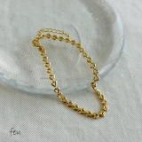 ゴールド | チェーンブレスレット Y2Kファッション ハートチェーン | feu