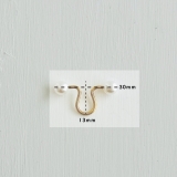 サージカルステンレス イヤーカフ 樹脂パール | feu | 詳細画像4 