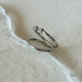 シルバー | イヤーカフ&リング 抜け感 ２WAY | feu