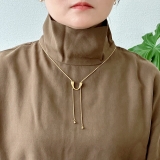 サージカルステンレス スネークネックレス スライドノット | feu | 詳細画像11 