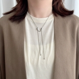 サージカルステンレス スネークネックレス スライドノット | feu | 詳細画像12 