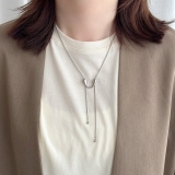 サージカルステンレス スネークネックレス スライドノット | feu | 詳細画像13 