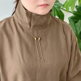 サージカルステンレス スネークネックレス スライドノット | feu | 詳細画像3 