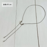 サージカルステンレス スネークネックレス スライドノット | feu | 詳細画像4 