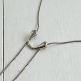 サージカルステンレス スネークネックレス スライドノット | feu | 詳細画像5 