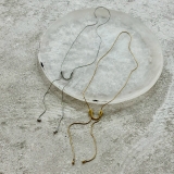 サージカルステンレス スネークネックレス スライドノット | feu | 詳細画像8 