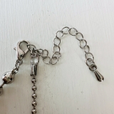 ネックレス ボールチェーン アシンメトリーきらきら | feu | 詳細画像5 