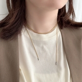 サージカルステンレス ロングネックレス スネークチェーン | feu | 詳細画像13 