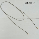 サージカルステンレス ロングネックレス スネークチェーン | feu | 詳細画像4 