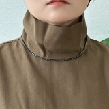 メタルビーズネックレス ショート ジェンダーレスデザイン | feu | 詳細画像10 