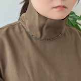 メタルビーズネックレス ショート ジェンダーレスデザイン | feu | 詳細画像14 