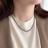 メタルビーズネックレス ショート ジェンダーレスデザイン | feu | 詳細画像16 