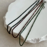 メタルビーズネックレス ショート ジェンダーレスデザイン | feu | 詳細画像3 