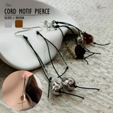 ブラックコード フックピアス 揺れる | feu | 詳細画像1 