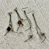 ブラックコード フックピアス 揺れる | feu | 詳細画像2 