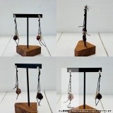 ブラックコード フックピアス 揺れる | feu | 詳細画像4 