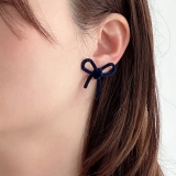 リボンピアス ベロア クラシカル | feu | 詳細画像11 