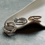 フリーサイズリング 変形クロス 異素材ミックス | feu | 詳細画像23 