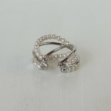 フリーサイズリング 変形クロス 異素材ミックス | feu | 詳細画像7 